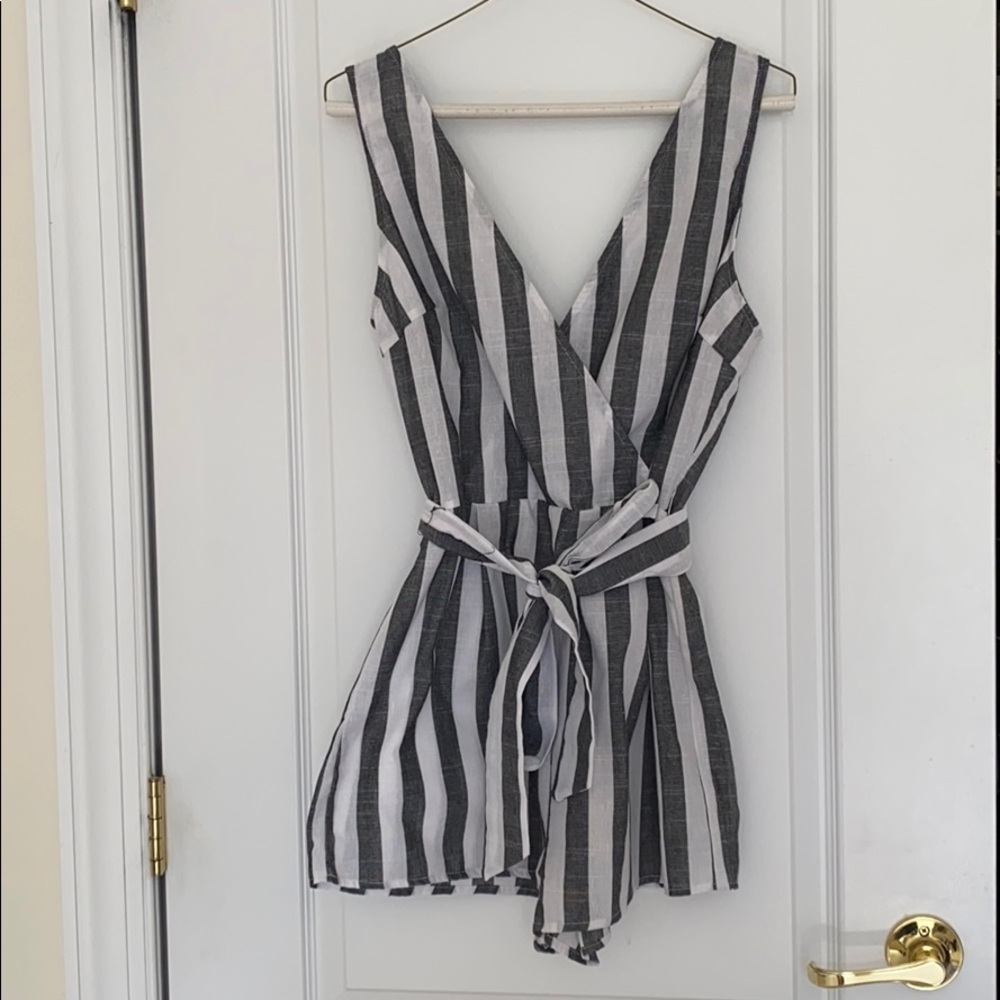 Striped romper